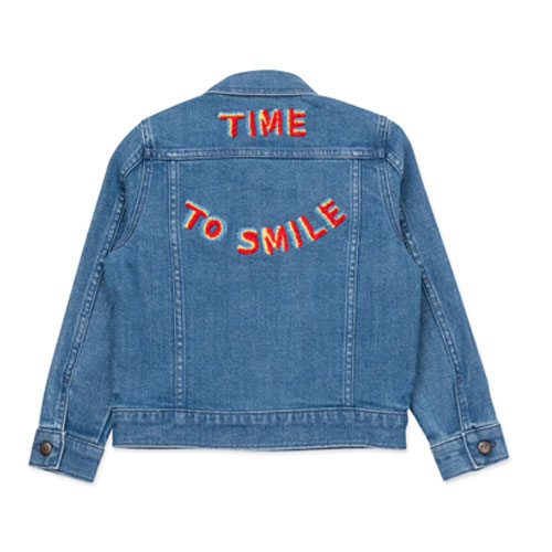 Veste denim brodée