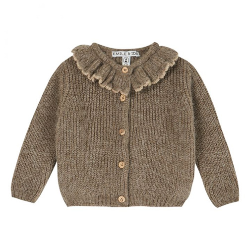 Cardigan col volants