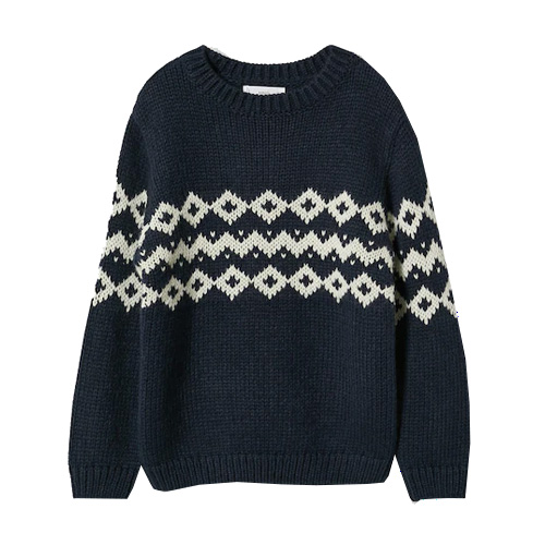 Pull-over maille imprimé