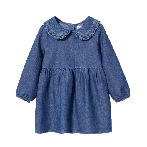 Robe denim col Claudine