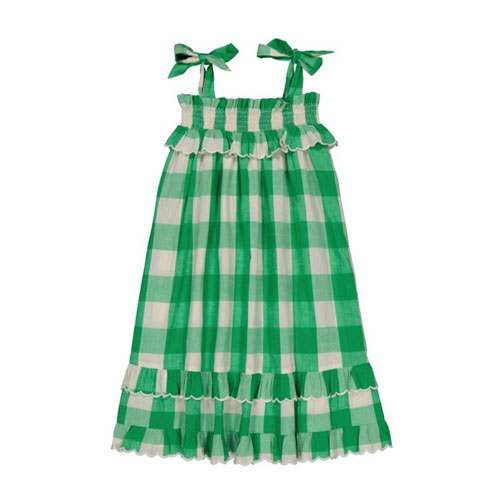 Robe longue Nina verte