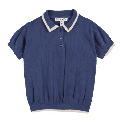 Polo Pointelle modal marine