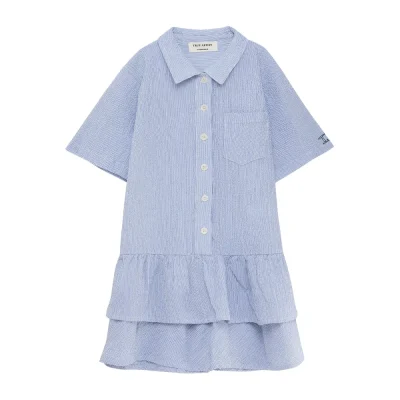 Robe N16 Rayée Seersucker