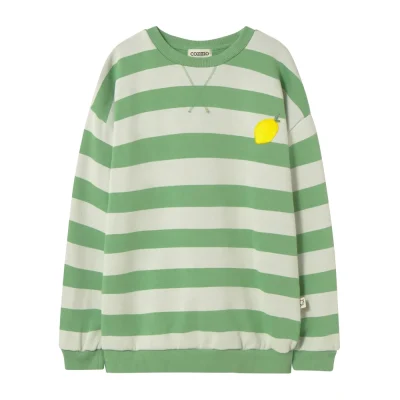 Sweat Dan Rayé Citron