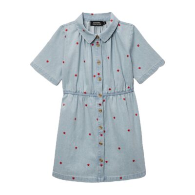 Robe col chemise imprimée